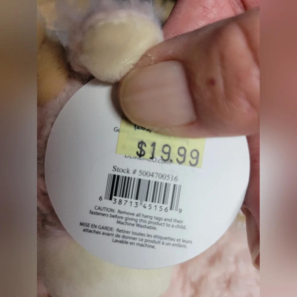 Demdaco plush unicorn rattle blanket